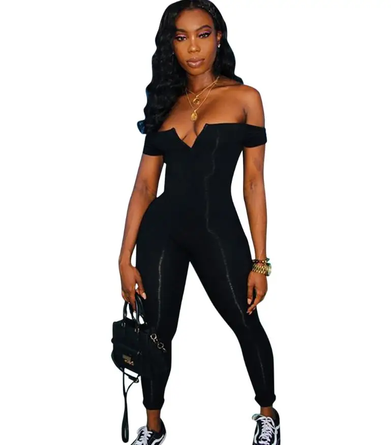Best selling clothing vendor black polyester zipper fly short sleeve high patchwork skinny jumpsuit
Best selling clothing vendor black polyester zipper fly short sleeve high patchwork skinny jumpsuit