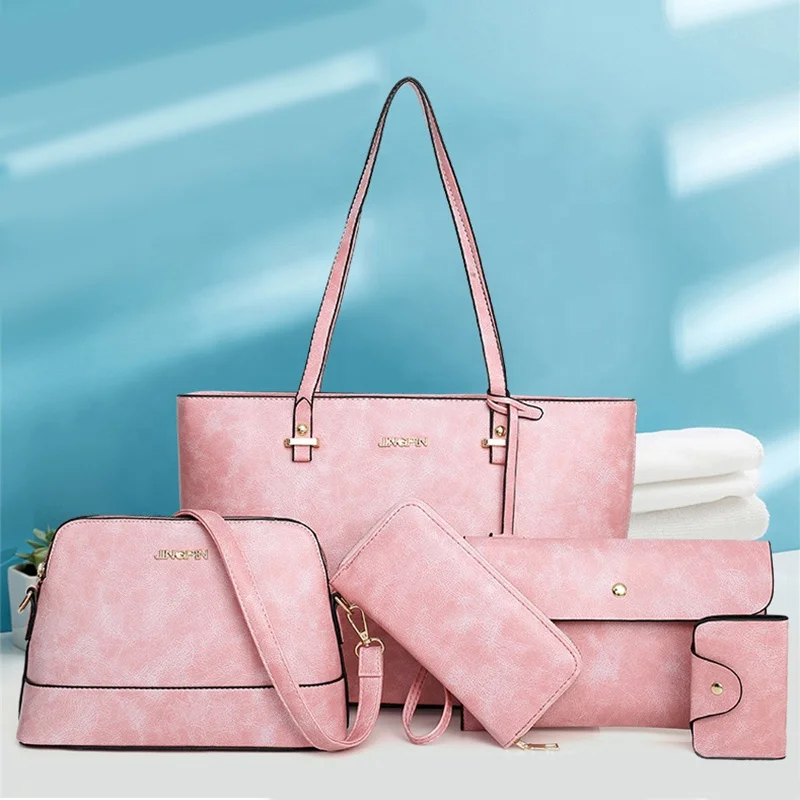 2021 NEW Fashion Lady Handbag Women Bag Sets PU Hand Bags Shoulder Bag 5 pcs in 1 Handbag Set, Customizable/wine red, black, white, sky blue, royal blue, rose red
2021 NEW Fashion Lady Handbag Women Bag Sets PU Hand Bags Shoulder Bag 5 pcs in 1 Handbag Set, Customizable/wine red, black, white, sky blue, royal blue, rose red