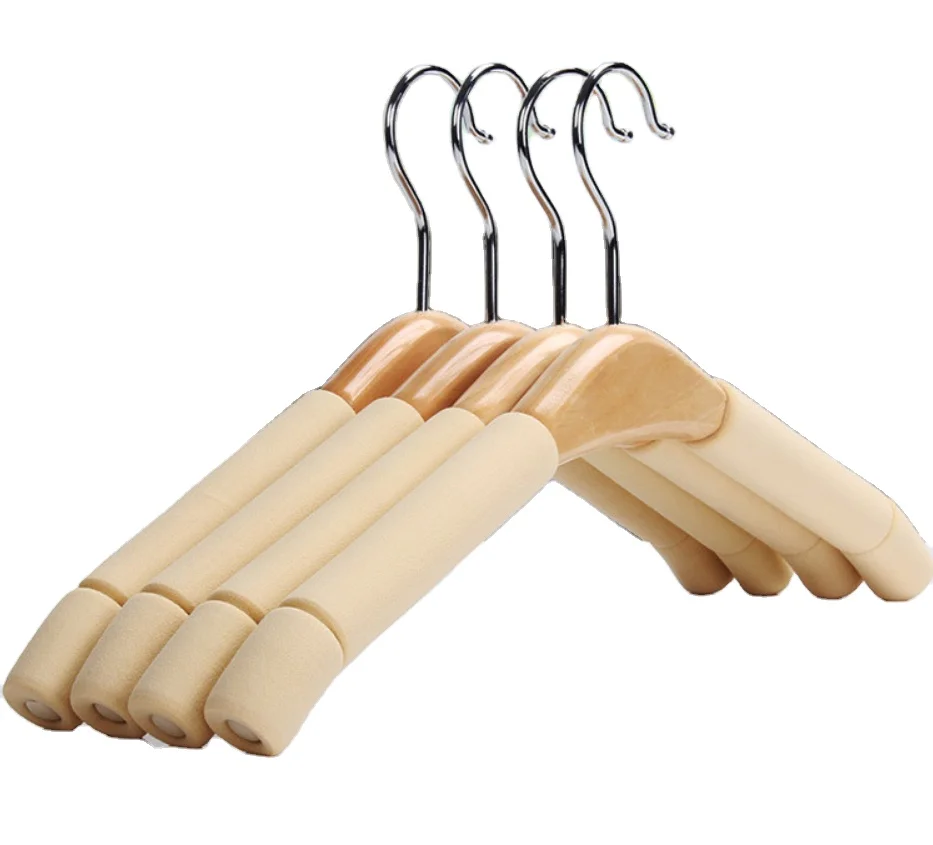 

Solid Non Slip Sweater Seamless Household Adult Wardrobe Storage Wooden Coat Clothes Hanger