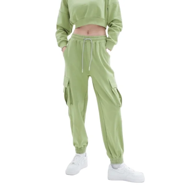 Jogger Women Pants 2021 INS Classic Autumn Bamboo Jogger Sweat Pants With Pockets, Picture shown
Jogger Women Pants 2021 INS Classic Autumn Bamboo Jogger Sweat Pants With Pockets, Picture shown