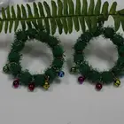 Bells Earrings Hot Selling Christmas Ornaments Colored Bells Bows Earrings Cute Christmas Gifts Stud Earrings For Holidays