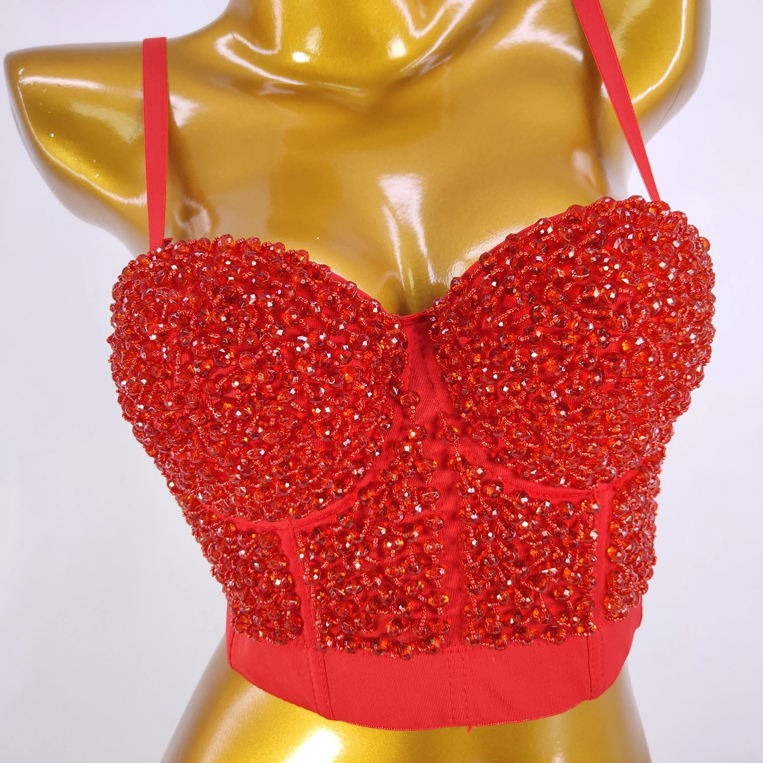 womens glass diamond bead wire bralette crop top night shape wear corsets bra, Four size
womens glass diamond bead wire bralette crop top night shape wear corsets bra, Four size