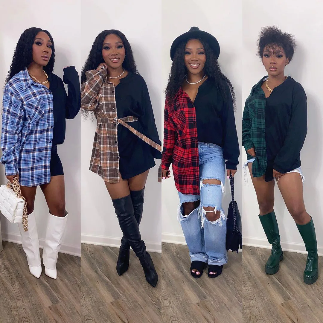 2021 New Arrivals Women Fall Clothes Ladies Tops Blouses Ladies' Blouses Plaid Shirts Long Sleeve
2021 New Arrivals Women Fall Clothes Ladies Tops Blouses Ladies' Blouses Plaid Shirts Long Sleeve