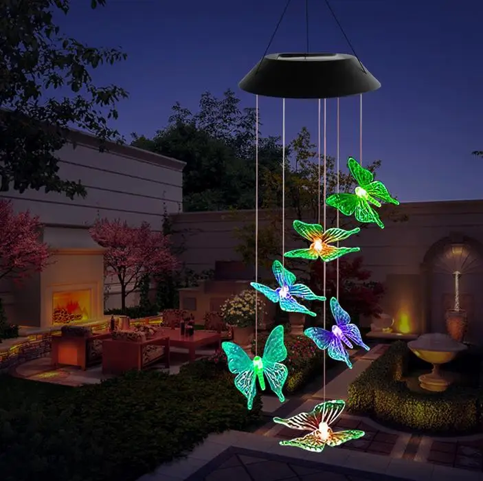 LED Solar Butterfly Wind Chimes Color Changing Waterproof Garden Lights For Garden Landscape, As pictures showed
LED Solar Butterfly Wind Chimes Color Changing Waterproof Garden Lights For Garden Landscape, As pictures showed
