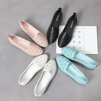 HLS158 new style ladies simple light shoes elegant flat shoes for women with hollow out, Pink white blue black
HLS158 new style ladies simple light shoes elegant flat shoes for women with hollow out, Pink white blue black