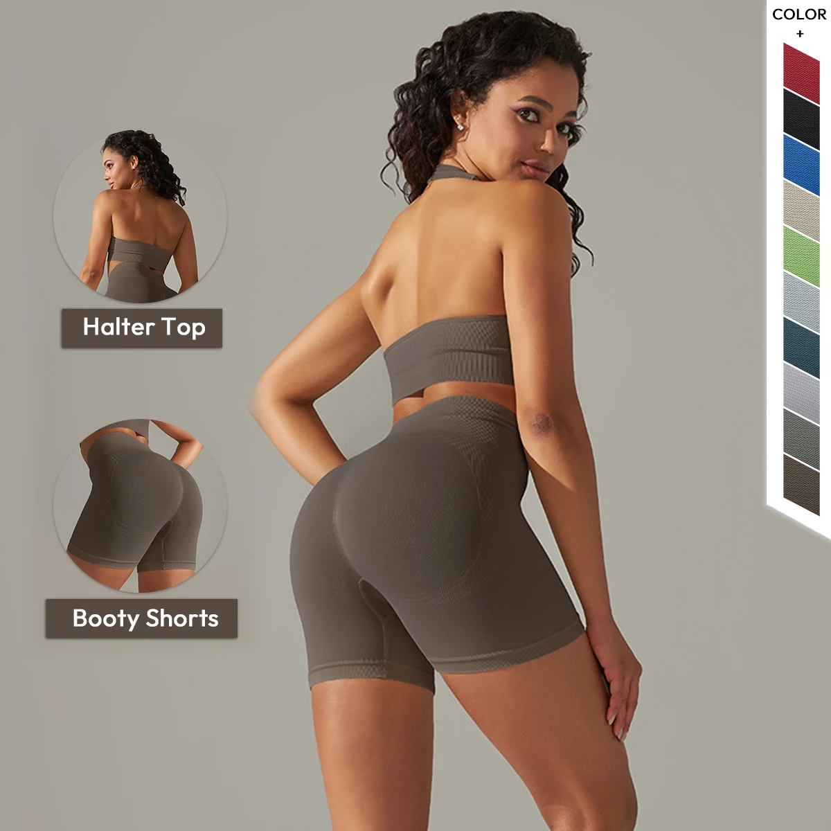 Top Quality Female Gym Active Wear Clothes Women Sports Fitness Bra And Shorts Leggings 2Pcs Yoga Set
Top Quality Female Gym Active Wear Clothes Women Sports Fitness Bra And Shorts Leggings 2Pcs Yoga Set