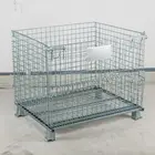 Steel Zinc Metal Laundry Galvanized Transport Galvanized Steel Warehouse Logistics Roll Reptile Wire Mesh Container Cage
