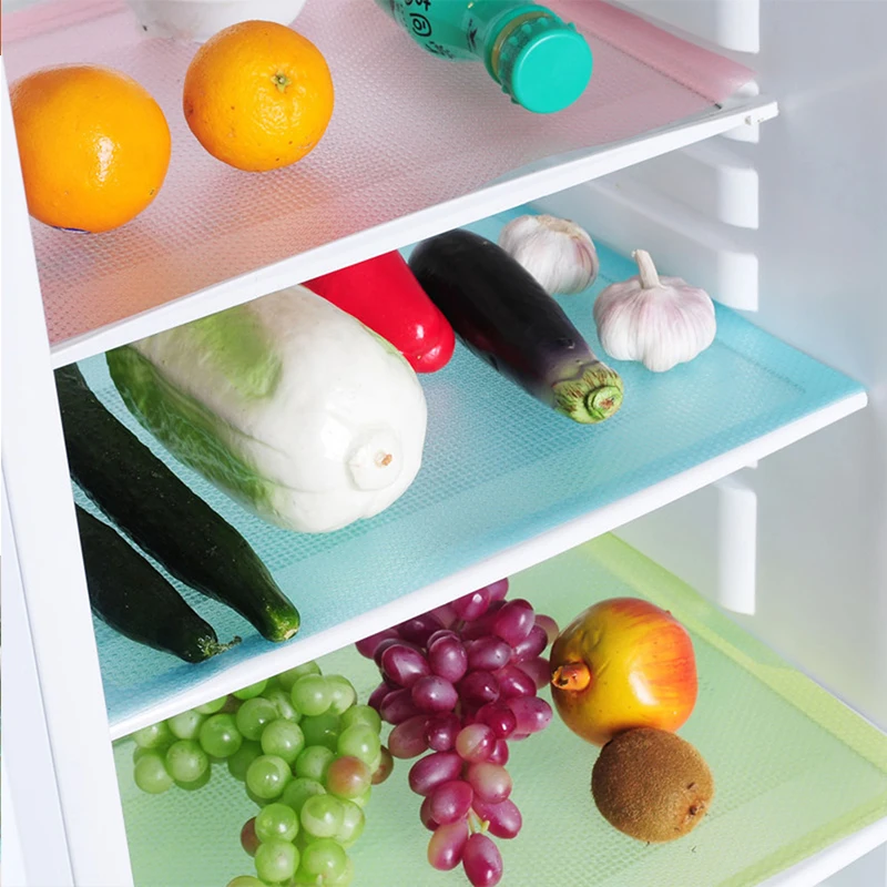 4pcs/set 45*29cm Environmental Fridge Mat Refrigerator Shelf Liner Refrigerator Mat Non-adhesive Refrigerator Pad Non-slip Mat, As picture
4pcs/set 45*29cm Environmental Fridge Mat Refrigerator Shelf Liner Refrigerator Mat Non-adhesive Refrigerator Pad Non-slip Mat, As picture