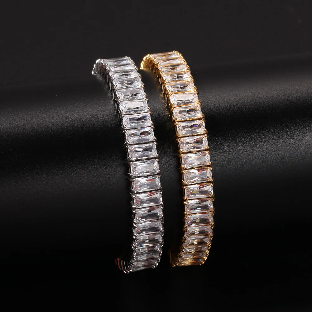 Hot Sale Punk Retro Gold-Plated Inlaid Square Zircon One-Row Men Stainless Bracelets Jewelry Bracelet Charm Bracelet
Hot Sale Punk Retro Gold-Plated Inlaid Square Zircon One-Row Men Stainless Bracelets Jewelry Bracelet Charm Bracelet