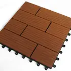 Long life and Water Resistant Outdoor WPC Interlocking Deck Tiles 30x30x2.2 cm