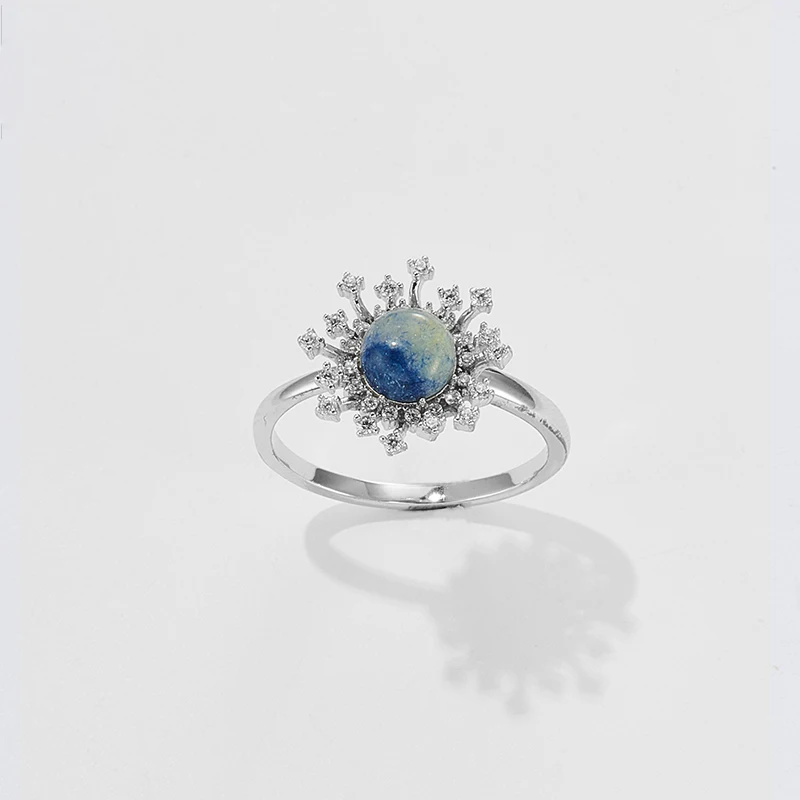 Personalized Fine Jewelry Retro Natural Stone Ring Ladies 925 Sterling Silver Open Adjustable Rings, Picture shows
Personalized Fine Jewelry Retro Natural Stone Ring Ladies 925 Sterling Silver Open Adjustable Rings, Picture shows