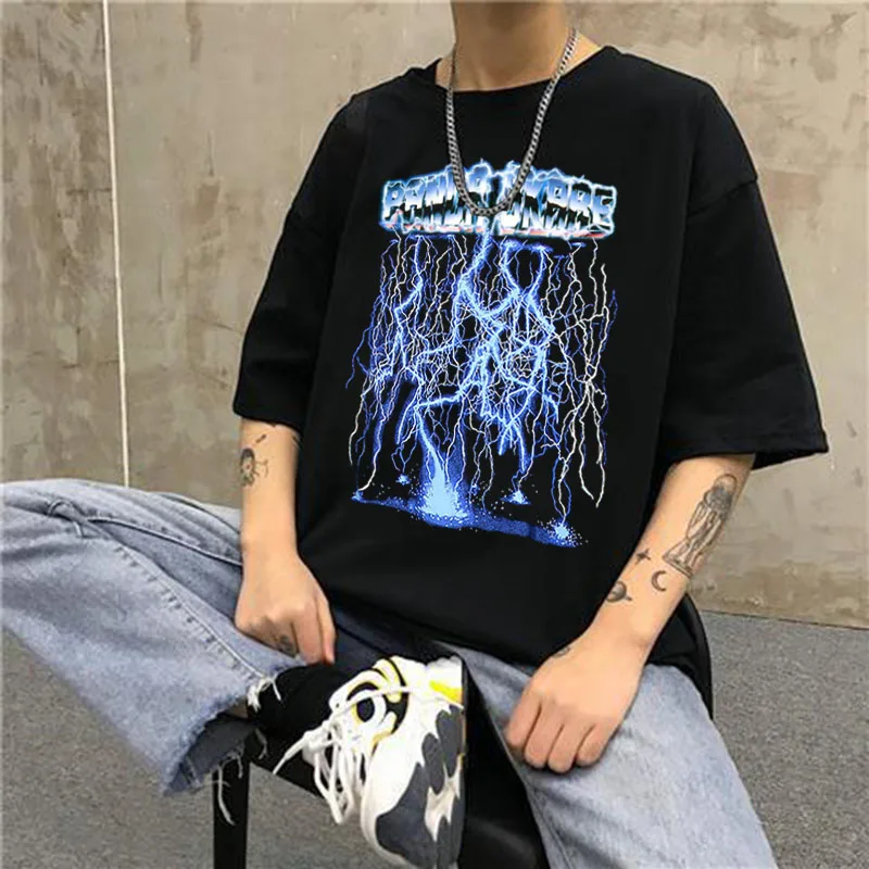 Men Hip Hop T Shirts Streetwear Lightning Custom Tshirt Oversized Harajuku Summer Short Sleeve Tops Tee Cotton Tall Big T Shirt
Men Hip Hop T Shirts Streetwear Lightning Custom Tshirt Oversized Harajuku Summer Short Sleeve Tops Tee Cotton Tall Big T Shirt