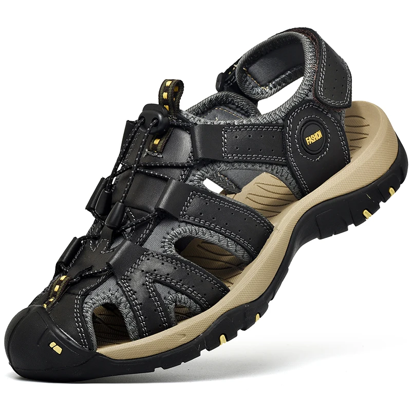 Wholesale factory price Custom Logo Mens Genuine Leather Sandals Comfortable Outdoor Beach Sandal Shoes
Wholesale factory price Custom Logo Mens Genuine Leather Sandals Comfortable Outdoor Beach Sandal Shoes