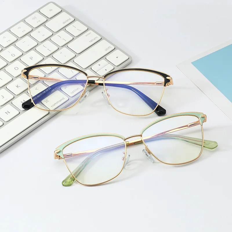 lmamba New metal flat glasses technology spring leg optical glasses women anti blue light glasses trend eyeglass frame
lmamba New metal flat glasses technology spring leg optical glasses women anti blue light glasses trend eyeglass frame