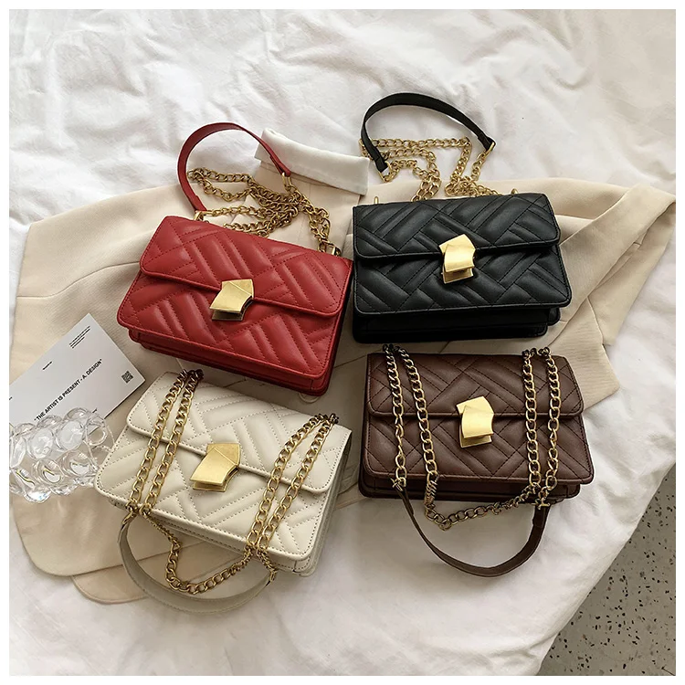 Lock Chain Shoulder Messenger Bags Elegant Female Small Square Bag Leather Bags Women Handbags
Lock Chain Shoulder Messenger Bags Elegant Female Small Square Bag Leather Bags Women Handbags