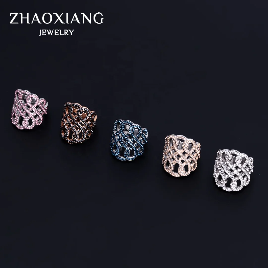 Factory Direct Hollow Out Rings Paved Crystal Blue Charms Stainless Steel Jewelry Accessories For Women
Factory Direct Hollow Out Rings Paved Crystal Blue Charms Stainless Steel Jewelry Accessories For Women