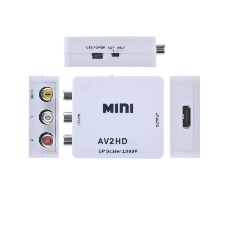 Mini av2hd box 1080P AV to HD converter mini hd to rf converter for HD Projector Set top box DVD
Mini av2hd box 1080P AV to HD converter mini hd to rf converter for HD Projector Set top box DVD