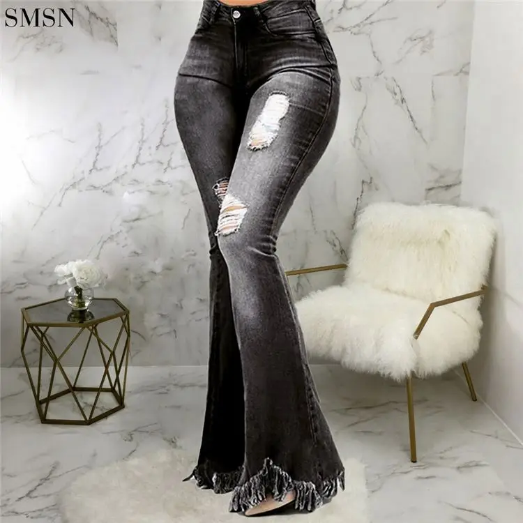 Good Quality Fashion Allmatch Slim Wide Leg Washed High Waist Jeans For Women Bell Bottom Jeans
Good Quality Fashion Allmatch Slim Wide Leg Washed High Waist Jeans For Women Bell Bottom Jeans