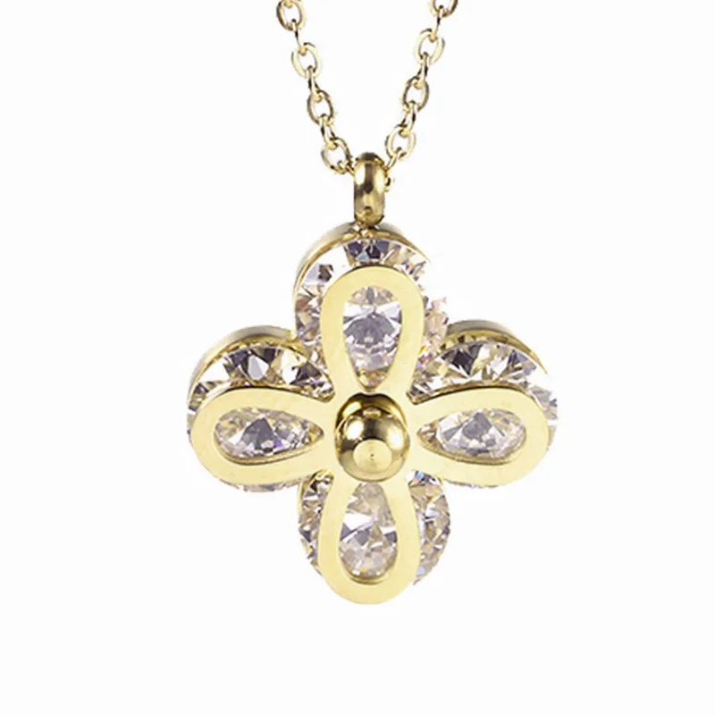 Factory Price 18k Gold Plated Stainless Steel Jewelry Crystal Necklace Flower Pendant Necklace for Daily Wear
Factory Price 18k Gold Plated Stainless Steel Jewelry Crystal Necklace Flower Pendant Necklace for Daily Wear