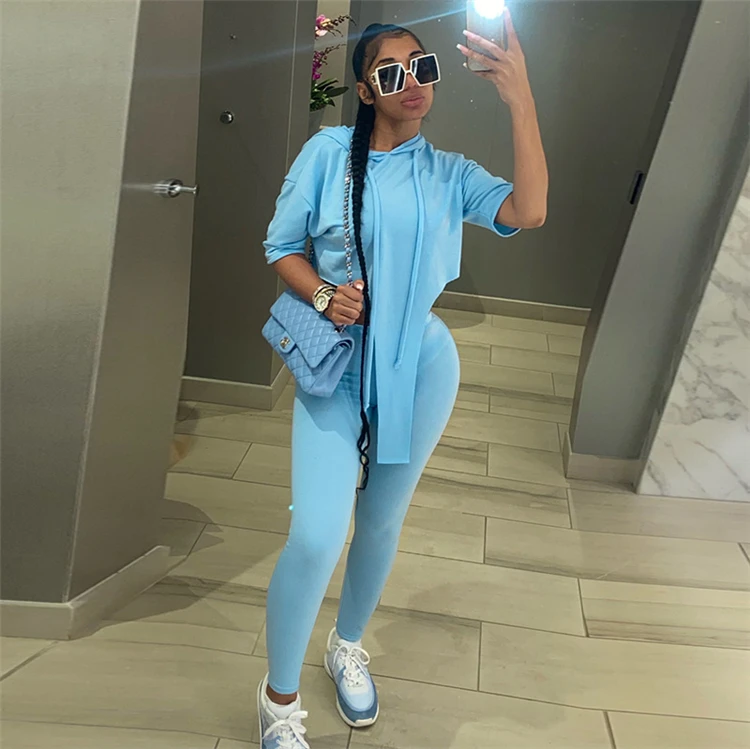 Short Sleeve Hoodies Women Sweat Suit Set 2 Piece Pants Set New Summer Jogger Set For Lady
Short Sleeve Hoodies Women Sweat Suit Set 2 Piece Pants Set New Summer Jogger Set For Lady