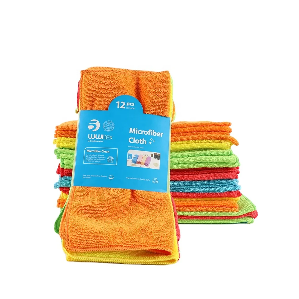 12 Set Wash Cloth Tableware Microfiber Cleaning Cloth Kitchen Towels Absorbent Thicker Scouring Pad Rag, Support customization
12 Set Wash Cloth Tableware Microfiber Cleaning Cloth Kitchen Towels Absorbent Thicker Scouring Pad Rag, Support customization