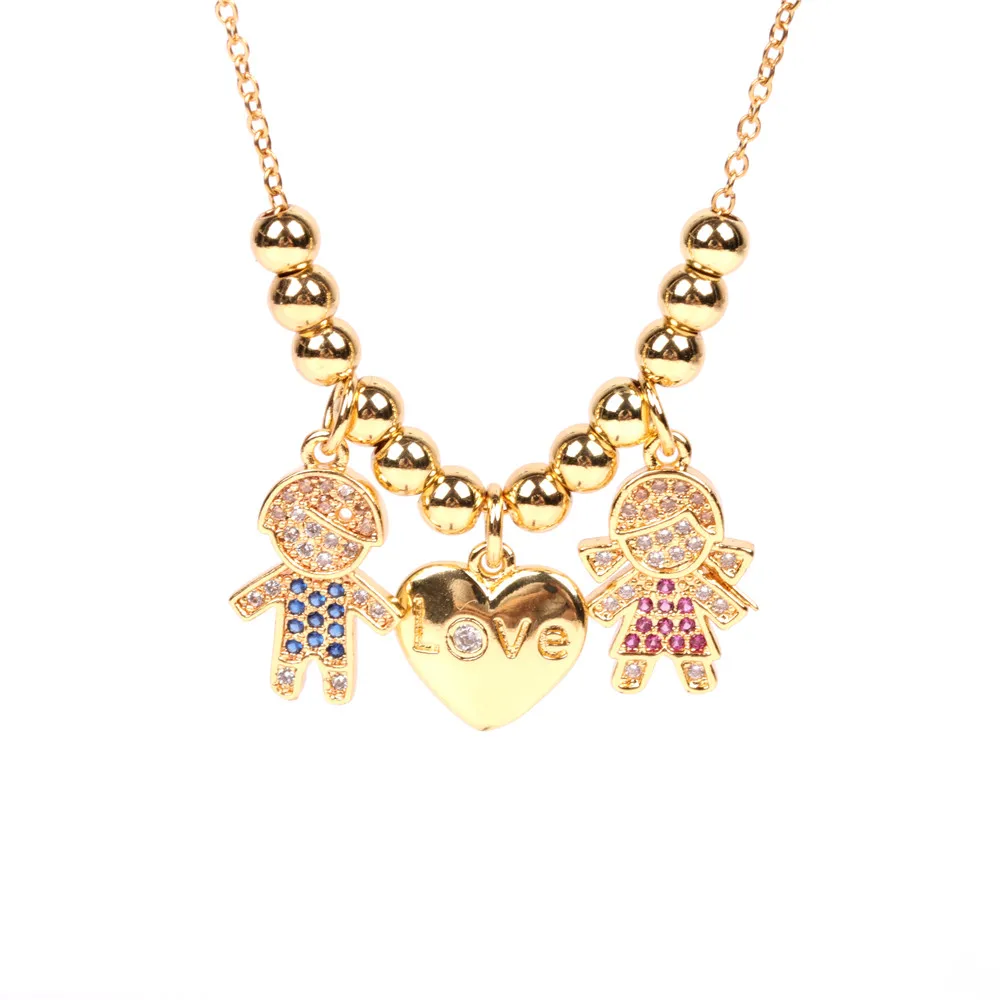 jewelry kids children boys girls whitecz stone gold pendant family necklace, Mix color
jewelry kids children boys girls whitecz stone gold pendant family necklace, Mix color