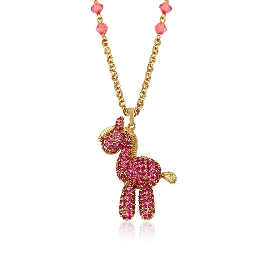 43302 Xuping jewelry exquisite small and exquisite wooden Horse pink pendant 18K gold girl lovely style pendant necklace
43302 Xuping jewelry exquisite small and exquisite wooden Horse pink pendant 18K gold girl lovely style pendant necklace