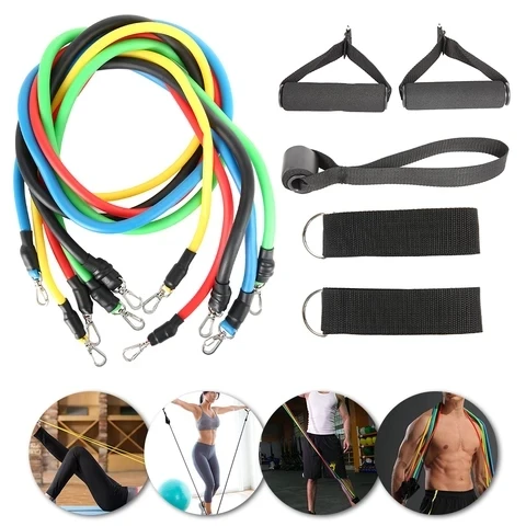 Home training 11Pcs Resistance Band set Yoga Exercise Fitness Band Loop resistance bands set with handle
Home training 11Pcs Resistance Band set Yoga Exercise Fitness Band Loop resistance bands set with handle