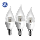 Dimmable Electric E14 Screw Crystal Tip Bubble LED Candles Bulbs 4.5W Plastic Aluminum Pull Tab Lamp Bulbs