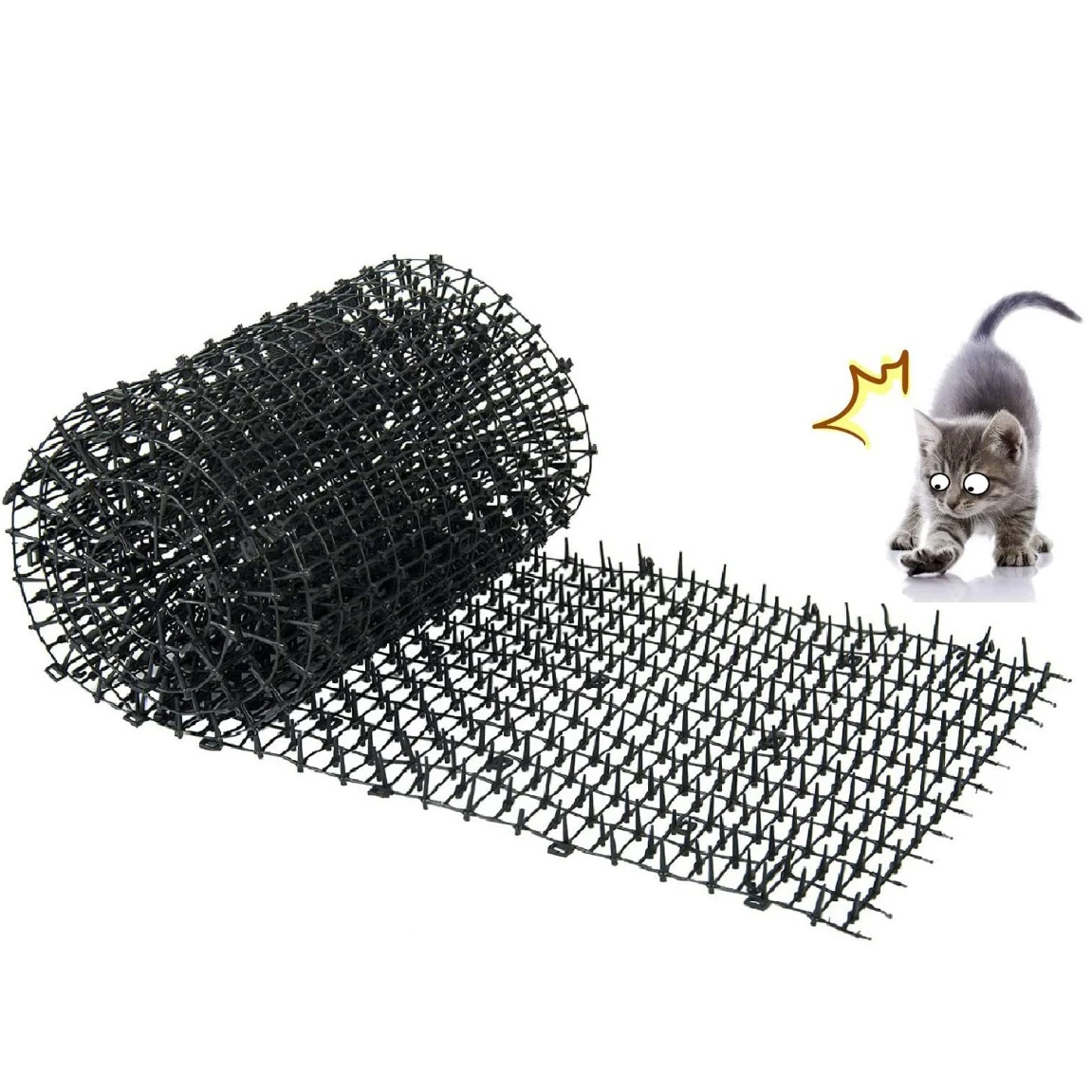 in stock fast delivery wholesale retail 13ft (6.5ft2PCS), Garden Cat Scat Spike Ultragica Tapix Anti-cat Network Cat Scat Mat, Black
in stock fast delivery wholesale retail 13ft (6.5ft2PCS), Garden Cat Scat Spike Ultragica Tapix Anti-cat Network Cat Scat Mat, Black