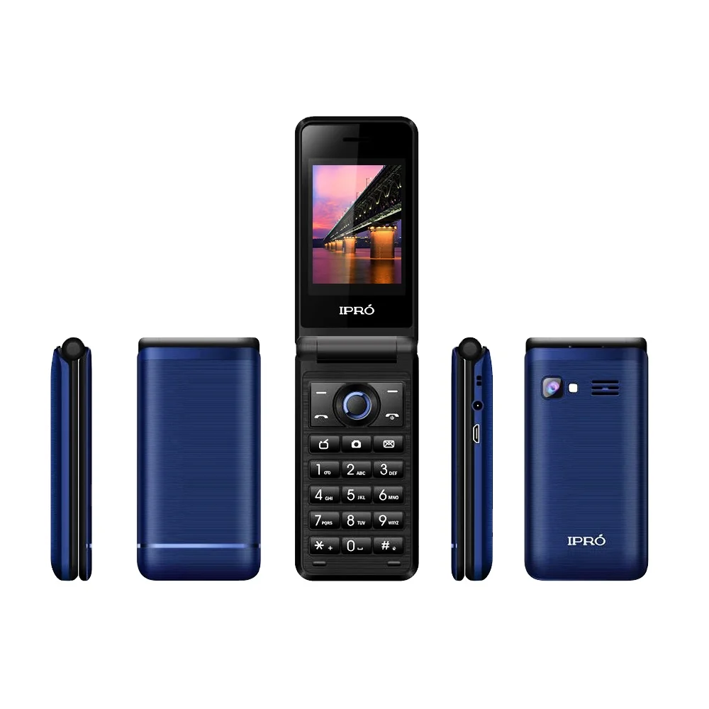 Wholesale low price IPRO V7 gsm flip design mobile phones dual sim long standby