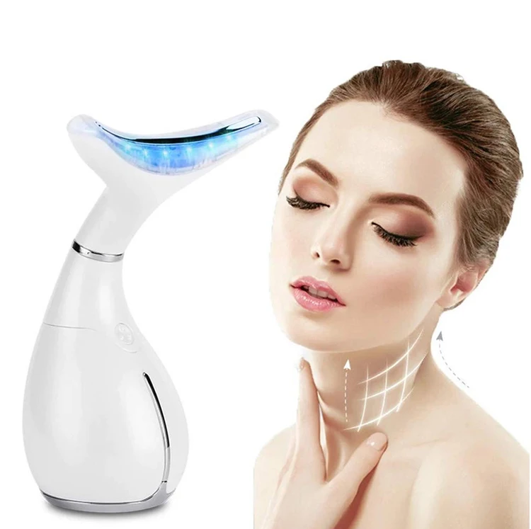 Household Beauty Device Neck Massage Tightening Machine Led Photon Therapy Face Neck Care Lifting Wrinkle Remover, White color
Household Beauty Device Neck Massage Tightening Machine Led Photon Therapy Face Neck Care Lifting Wrinkle Remover, White color