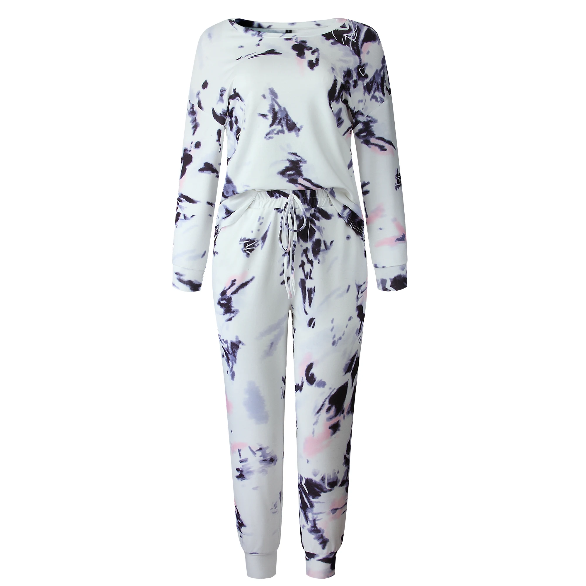 2021 spring and summer new fashion loose casual long-sleeved tie dye printing two-piece women's suit
2021 spring and summer new fashion loose casual long-sleeved tie dye printing two-piece women's suit