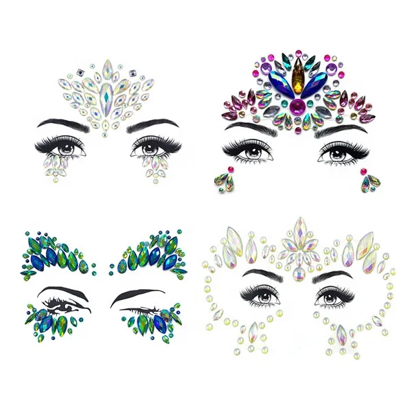 Festival party acrylic eye makeup jewel bindi face gems crystal stickers, Customized
Festival party acrylic eye makeup jewel bindi face gems crystal stickers, Customized