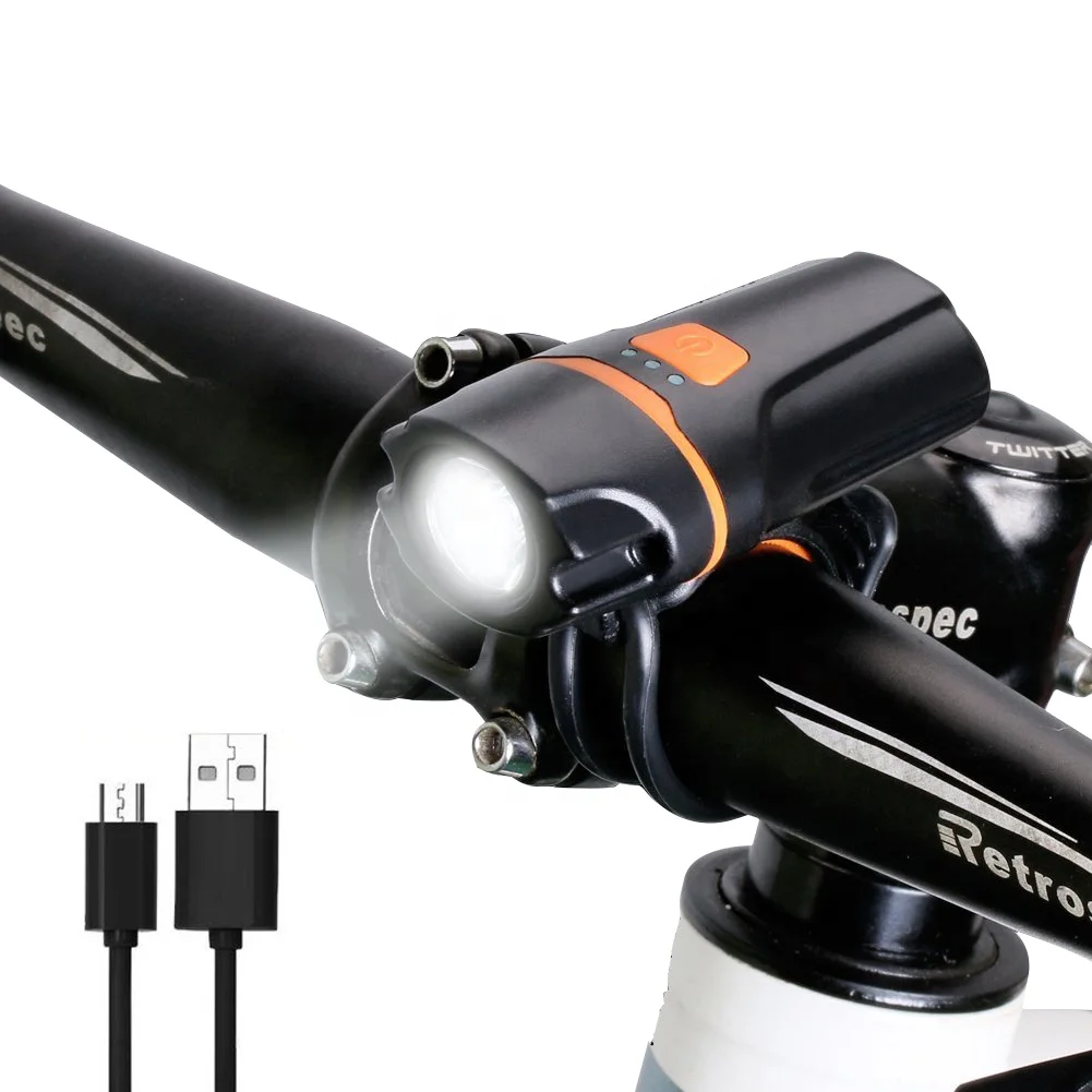 Waterproof Bright USB Rechargeable Bicycle Light Bike Front Light Flashlight Torch, Black
Waterproof Bright USB Rechargeable Bicycle Light Bike Front Light Flashlight Torch, Black