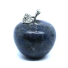 Wholesale Blue sodalite crystal apples for Christmas tree figurine decoration gifts