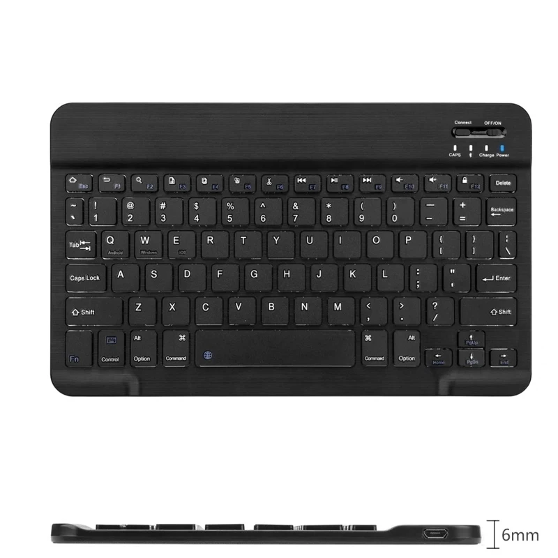 Ultra Slim Multimedia Aluminum Wireless Blue tooth Keyboard For IOS Android Tablet PC Windows For IPad Min Blue tooth Keyboard, Black
Ultra Slim Multimedia Aluminum Wireless Blue tooth Keyboard For IOS Android Tablet PC Windows For IPad Min Blue tooth Keyboard, Black