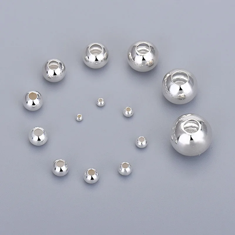 popular diy silver sterling 925 smooth bead & Jewelry Accessory Spacers Beads Accessories for Bracelets, Sliver
popular diy silver sterling 925 smooth bead & Jewelry Accessory Spacers Beads Accessories for Bracelets, Sliver