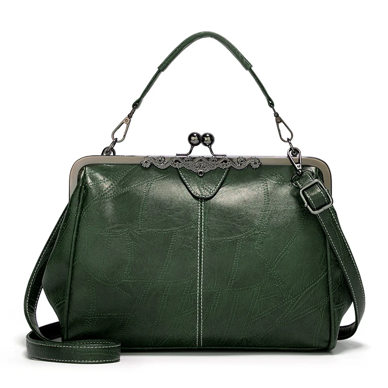 Vintage Oilskin Women's Large Capacity Metal Frame Handbag Shoulder Bag European and American Spanish Clip Bag
Vintage Oilskin Women's Large Capacity Metal Frame Handbag Shoulder Bag European and American Spanish Clip Bag