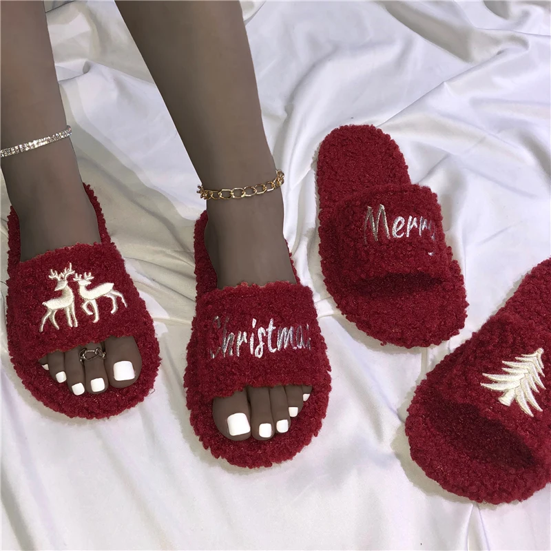 MMX195 New Arrivals 2021 Ladies Fashion Embroidery Plush Home Slippers Christmas Slippers, As picture or custom
MMX195 New Arrivals 2021 Ladies Fashion Embroidery Plush Home Slippers Christmas Slippers, As picture or custom