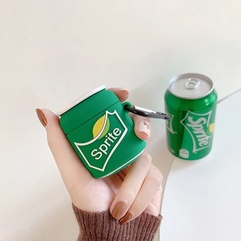 For AirPods Protective Cases Silicone Material with coke Sprite bottle, As shown
For AirPods Protective Cases Silicone Material with coke Sprite bottle, As shown
