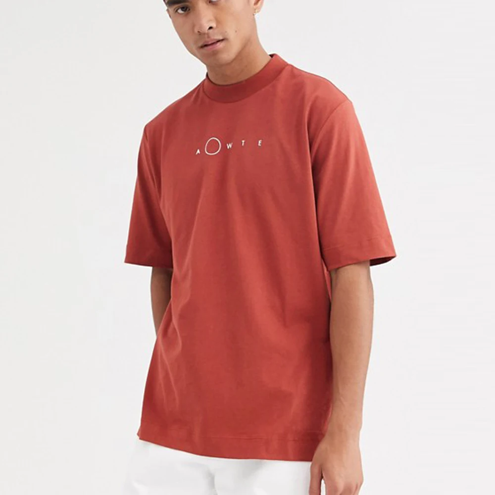 2020 New Fashion unisex fashion trends t-shirt Embroidery Logo Oversized Tshirts 100%Cotton Turtle Neck Luxury Tshirt Custom
2020 New Fashion unisex fashion trends t-shirt Embroidery Logo Oversized Tshirts 100%Cotton Turtle Neck Luxury Tshirt Custom