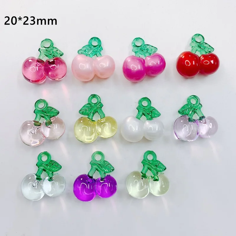 Paso Sico 11 Colors 20*23mm Colorful Jelly Cherry Design Acrylic Kawaii Nails Decoration Charms for 3D Nail Art Popular
Paso Sico 11 Colors 20*23mm Colorful Jelly Cherry Design Acrylic Kawaii Nails Decoration Charms for 3D Nail Art Popular