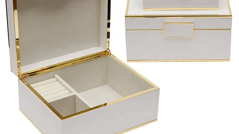 top selling fashion custom design luxury leather jewelry box for