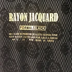 Rayon jacquard Formal black abaya fabric