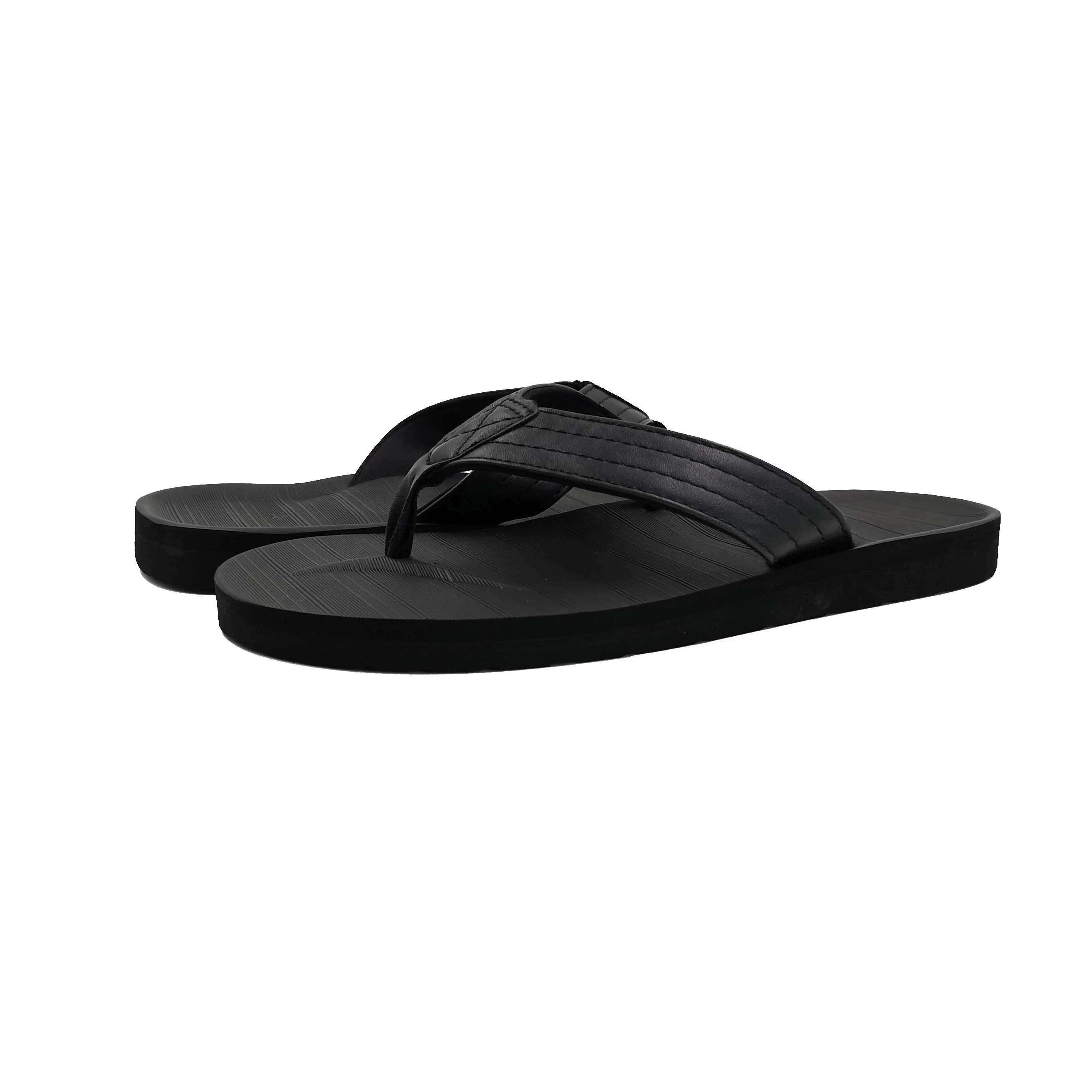 New arrival premium leather wide strap summer shoes outdoor flip flops for men, Brown/black
New arrival premium leather wide strap summer shoes outdoor flip flops for men, Brown/black