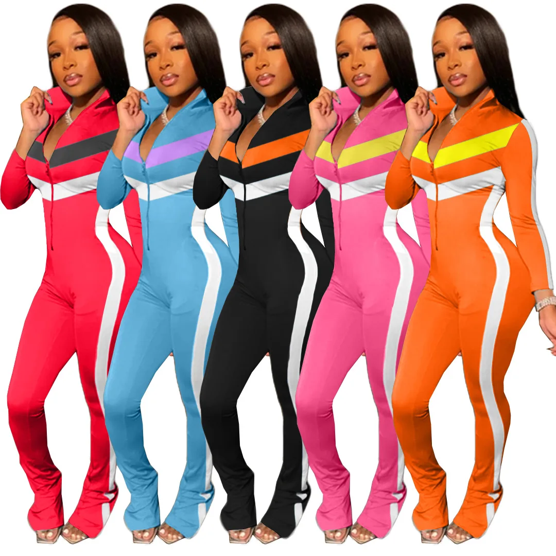 2020 New Fall Casual Woman Bodycon Women Clothing Jogger Outfit Women Onesie Sweat Suits Fall Outfit Jumpsuit
2020 New Fall Casual Woman Bodycon Women Clothing Jogger Outfit Women Onesie Sweat Suits Fall Outfit Jumpsuit