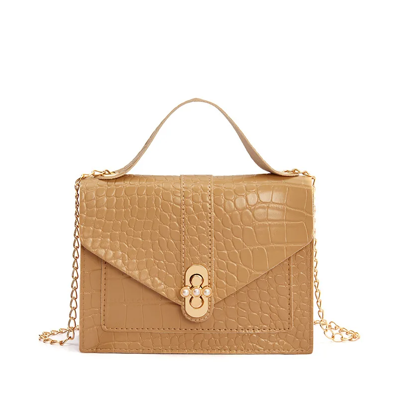 New products Crocodile pattern pearl lock chain small square bag summer 2021 handbags women, Customizable
New products Crocodile pattern pearl lock chain small square bag summer 2021 handbags women, Customizable