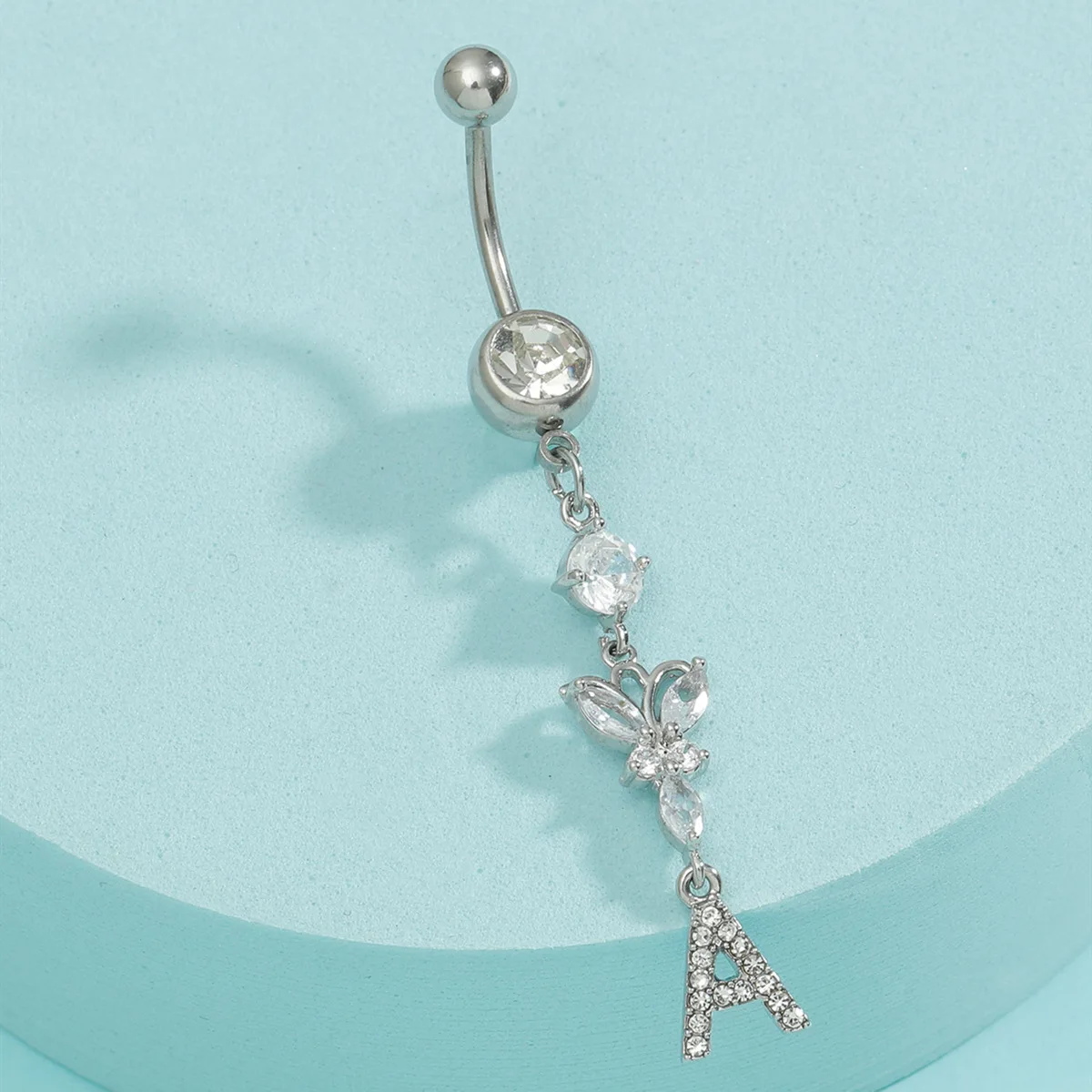 HOVANCI 3 2021 Newest Butterfly Crystal Letter A Belly Ring Stainless Steel Rhinestone Navel Ring For Women
HOVANCI 3 2021 Newest Butterfly Crystal Letter A Belly Ring Stainless Steel Rhinestone Navel Ring For Women