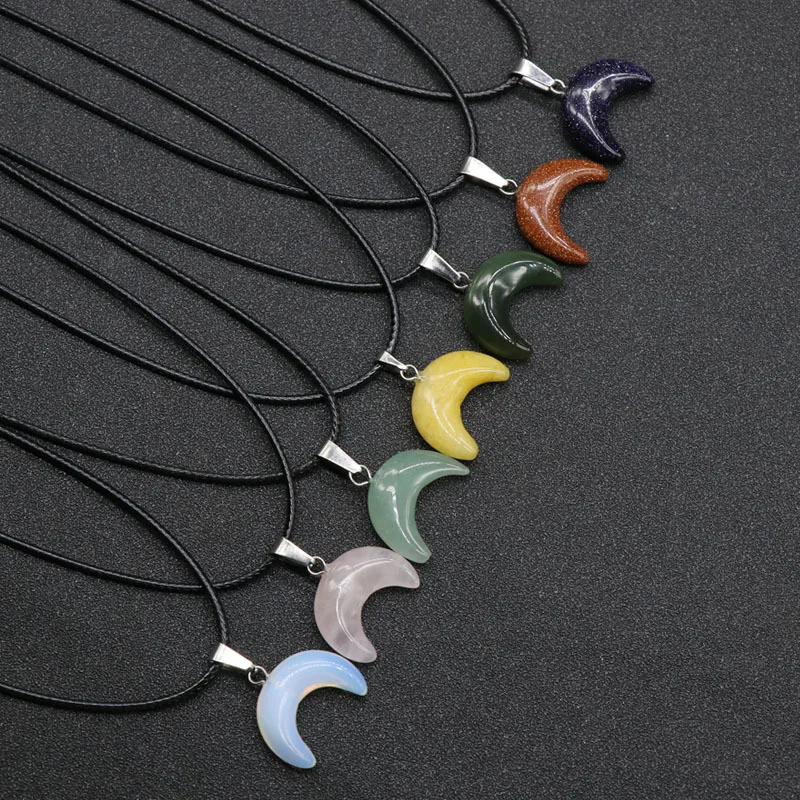 High quality Wholesale Animals Hot Small Cute Moon Charm Pendant Healing Stone Pendant Necklace
High quality Wholesale Animals Hot Small Cute Moon Charm Pendant Healing Stone Pendant Necklace